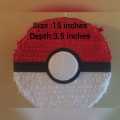Pokemon Ball Shape Empty Pinata on Pokemon Theme for Kids/ Children Birthday Parties events. 