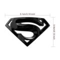 Superman Metal 3D ( Silver ) Chrome Auto Logo Badge Metal Car Sticker Emblem Car Styling Accessories Motorcycle Auto Stickers. 