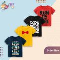 Pack of 3 Cotton Printed T Shirts For Kids. 