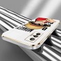 Casing For Vivo X70 5G X70T Vivo X70 Pro Luxury Cartoon OnePiece Luffy Camera Protection Phone Case Plating Edges Silicone Soft Cover With Free Lanyard. 