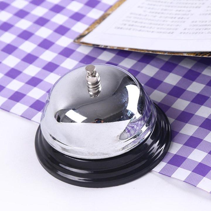 Reception Bell Call Bell Stainless Steel Desktop Reception Desk Service Bell (M)
