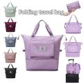 Large Capacity Foldable Travel Bag, Waterproof Oxford Fabric, Expandable Travel Bag for Women, Sports Travel and Holiday. 