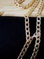 Chain Belt For Girls | Golden Thick Loops Chain With Durable Lock And Extension. 