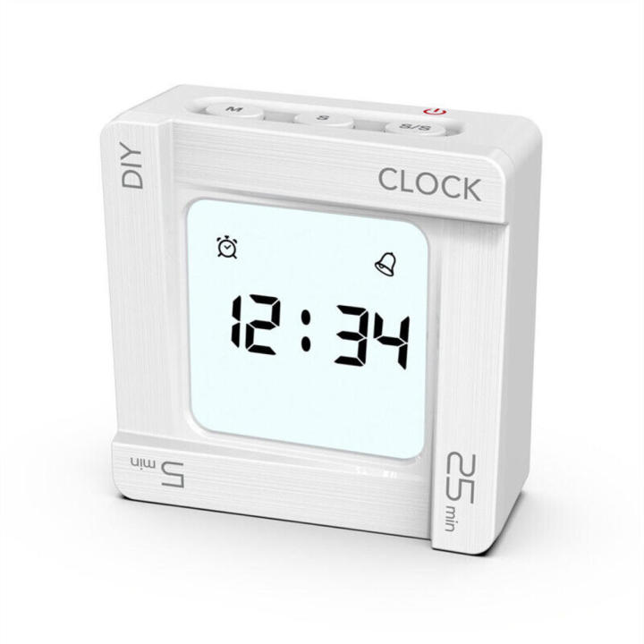 Digital Pomodoro timer Efficient Adjustable Portable Alarm clock DIY Management Reminder for Study Work management Productivity Focus