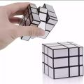 Orignal Mirror Cube 3x3 Stickerless Rubiks Cube 3D Puzzle Magic Cube Fast Speed Magic 3x3x3 Puzzle Toys, Mirror Blocks Cube Silver Cube 57mm for kids Fast Stress Relief Fidget Toys Game. 