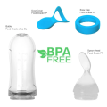 Baby Squeeze Spoon Feeder 90ml – Silicone Baby Food Feeder with Soft Spoon for Cerelac, Puree, and Cereal – BPA-Free Infant Feeding Dispenser Bottle for Toddlers and Newborns – Weaning Spoon Bottle for Easy Mess-Free Feeding. 