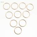 2x 10pcs Welded Iron Metal Rings Macrame Craft. 