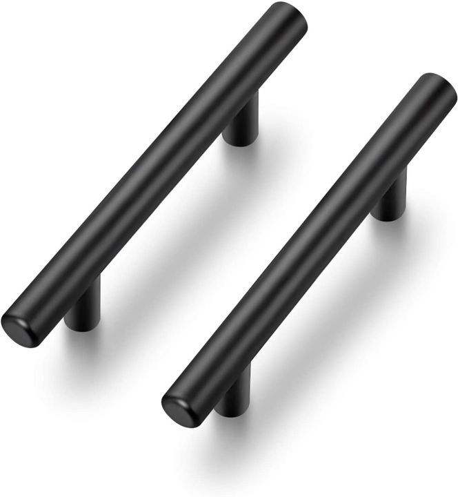 8 Inch Matte Black Cabinet Pulls Kitchen Cabinet Handles - Black Drawer Pulls Stainless Steel Cabinet Hardware, Door Handles for Cabinets, Cupboard, Pack Of 2, 4, 10 And 20.