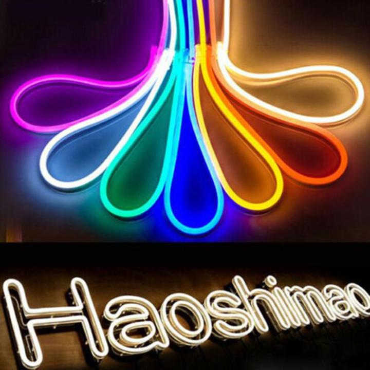 Flexible 5M Wire Neon Lights Neon LED Light Glow Wire String Strip DIY Decoration Strip Lights
