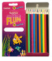 Goldfish Flupa 12 Colour Full Size Pencils Cardboard Packet (01 Pack). 
