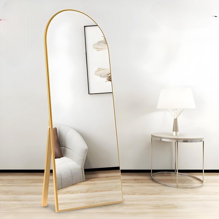 Full Length Mirror with Stand & Without Stand – Wall Mounted Full Size Dressing Mirror for Bedroom, Living Room & Home Decor | Gallery Edge