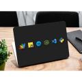 JavaScript, Google,  HTML, Visual Studio laptop skin vinyl sticker decal 12 13 13.3 14 15 15.4 15.6 inch laptop skin sticker cover art decal protector skin. 