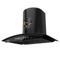 Hanco Elegant Black Range Hood with Voice Control, Hand Motion Sensor, LED Touch Display, Advanced Auto Cleaning, Heavy Suction Power, 1 Year Warranty - Chimney Sizes 24/27/29.5/35.5 Inch. 