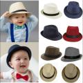 I LOVE DADDY&MUMMY-Summer Kids Straw Hat Outdoor Breathable Panama Sun Hat Baby Boy Jazz Cap Toddler Bruno Mars Fedora Hats. 