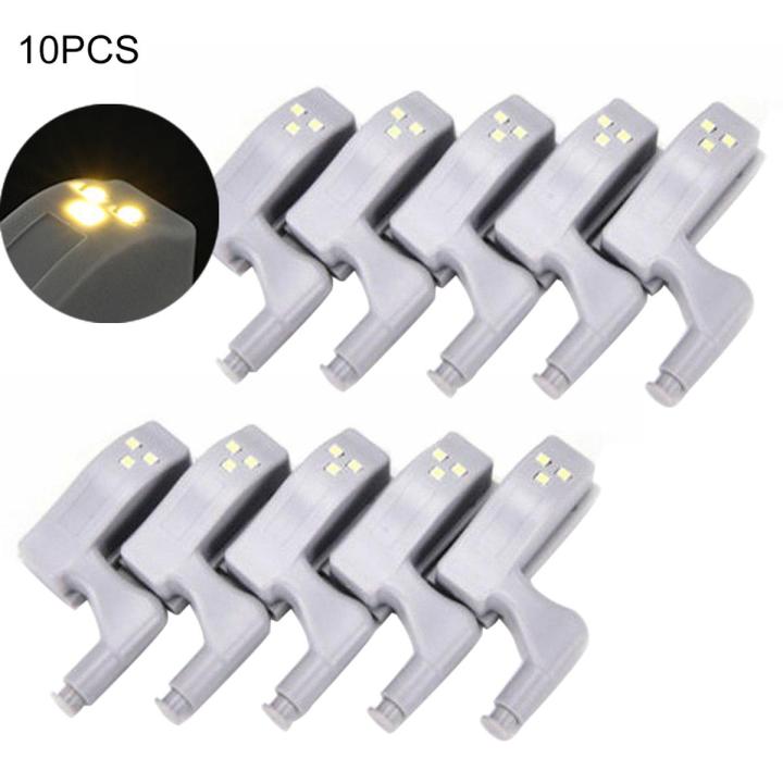 1/10Pcs LED Hinge Light Smart Sensor Kitchen Cabinet Cupboard Wardrobe Lamp