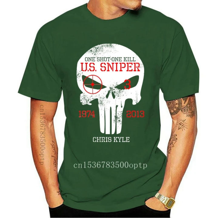 New Chris Kyle T-Shirt Blue the Devil of Ramadi American Sniper Sniper