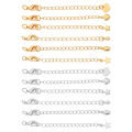 5Pcs Copper Chain Clad Iron Tail Lobster Chain for DIY Necklace Bracelet Jewelry Craft Making. 