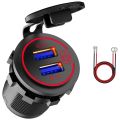 12v usb outlet-1 x Car Charger Adapter
1 x Wire with 10A fuse(Cable length 60CM)-Black. 
