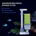 QUANBU 2X Aquarium Filter,Ultra Quiet Aquarium Biochemical Sponge Filter. 