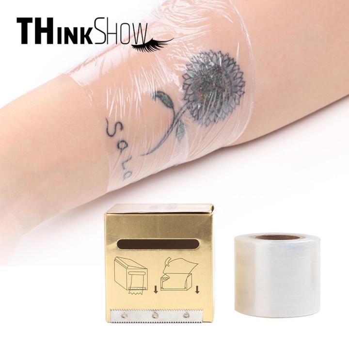 Disposable Eyebrow Tattoo Plastic Wrap Premium Preservative Film, Make Up Supplies Wrap Cover Tape for Tattoos Microblading