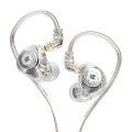 KZ EDX Pro In-Ear Headphone HIFI Stereo Bass Earphones with Detachable Cable Sports Noise Cancelling Headphone No Microphone-E. 