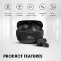 JBL Wave 200 in Ear TWS Earbuds with Mic, 20 Hours Playtime, Deep Bass Sound, Dual Connect Technology, Quick Charge,Comfort Fit Ergonomic Design, Voice Assistant Support for Mobiles (Black). 