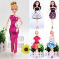 Barbie Doll Clothes and Barbi Body Accessories Barbi Outfit Handmade Party Wedding Dress Kids Toys Girls Gift 30 Cm. 