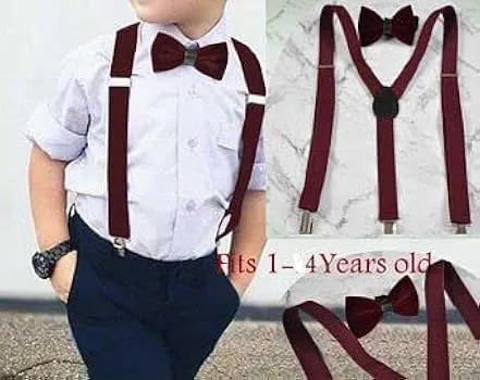 Imported%20Broad%20Strip%20high%20quality%20Suspender%20+%20Bow%20Tie%20for%20Unisex%20-%20Image%203