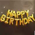 HAPPY BIRTHDAY FOIL BALLOON SET BIRTHDAY PARTY DECORATION FOIL BALLOON - 13 LETTERS FOIL BALLOON PACK. 