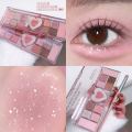 Cool Tone Eyeshadow Palette Pink Korean Sweet Eye Makeup Highlighter Aegyosal Multifunction Eye Shadows Sugarock Pallet Cosmetic BruberryBeD. 