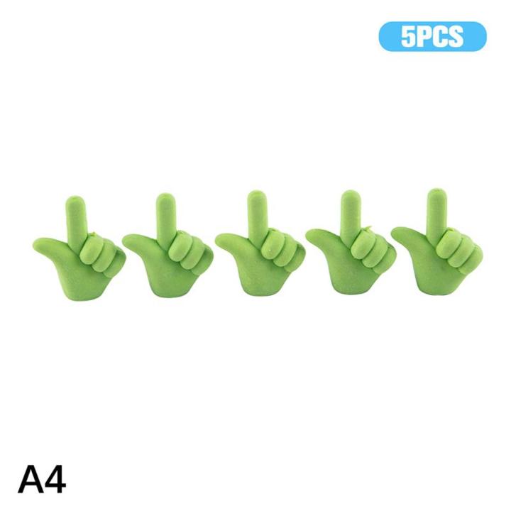 5pcs/lot Finger Gesture Eraser Pencil Top DIY Rubber Eraser Student Children School Supplies