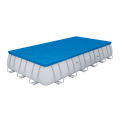 Bestway Rectangular Power Steel Above Ground 20 Ft Length, 12 Feet Width 52 Inch Deep, Pool For Family Fun, Water Games Outdoor 56474 Imported Portable Pvc Branded Summer Season Swm Dive Steel Pipe Bracket Swimming Parties Pools With Ladder & Cartridge. 