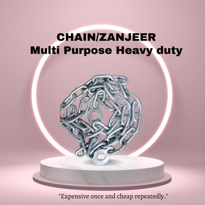 Chain Zanjeer Multi Purpose Heavy Duty | Chain Zanjeer Multi-Purpose Heavy Duty | Strong Zanjeer Chain | Durable Heavy Duty Chain for Various Uses | Multi-Functional Chain for Home & Industrial Use