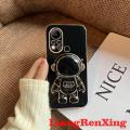 Casing infinix hot 11s infinix hot 11s nfc hot 11 back cover phone case Softcase Electroplated silicone shockproof Protector Smooth Cover new design Astronaut with holder DDYHY02. 