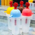 Ice Cream-Molds Ice Cream Maker Kulfi Maker Pack of 4 Reusable Plastic Household-Grid آئسکریم سانچہ. 