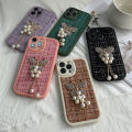 UCUC for Infinix Smart 5 X657 X657B X657C Back Cover Diamond Butterfly Leather Case Flannel Soft TPU Silicone Phone Case. 