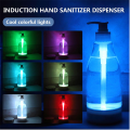 Lighted Liquid Soap Bottle Brite Dispenser Motion-Activated LED 7 Soothing Color Guide Nightlight for Household Kitchen. 