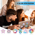 48PCS 6 Styles Fidget Tactile Rough Textured Strips Reusable Sensory Strips for Anxiety Sensory Stickers. 