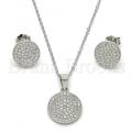 Sparkling Round Gemstone Pendant Necklace & Earrings Set | Premium Women's Jewelry. 