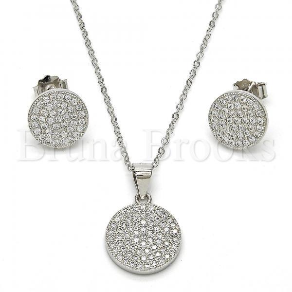 Sparkling Round Gemstone Pendant Necklace & Earrings Set | Premium Women's Jewelry