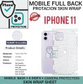 APPLE IPHONE 11 FULL BACK 360 premium Protection Skin Wrap full cover Premium Quality sheet Apple iphone 11. 