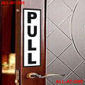 ALL-AT-ONE # 38 ( "PUSH AND PULL STICKER 1" )  Self-Adhesive Vinyl (PVC) Waterproof Removable Art Sticker For All  Kinds of Doors Specially For Shops, Offices, Hospitals, clinics, Gyms, and Showrooms.. 