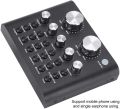 Live Sound Card V8, Metal Shell Mobile Phone Computer Voice Changer Sound Card with 112 Electro-acoustic 18 Sound Effects 6 Effect Modes, for Live Recording Online Singing. 