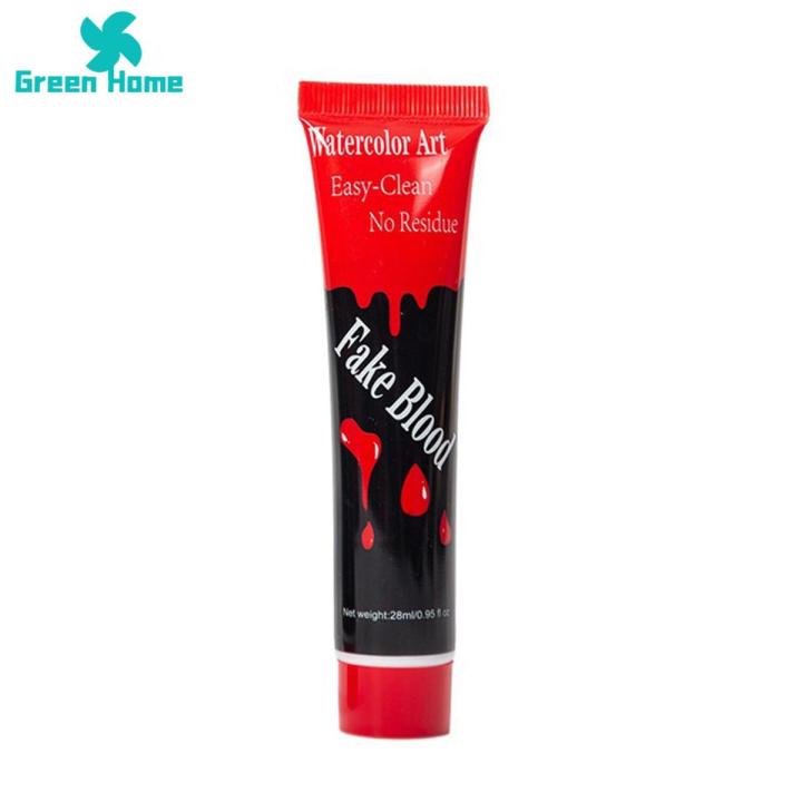 Green Home Artificial Plasma Tricky Halloween Zombie Bride Makeup ments Blood