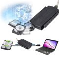 USB 2.0 Male to IDE SATA 2.5 "3.5" Converter Adapter Cable Hard Drive HDD Black. 
