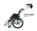 Lightweight Folding Wheelchair – Compact & Comfortable, Easy to Carry and Fits in Car  "Lightweight Portable Travelling Wheelchair with Big Wheels – Easy Transport for Seniors and Patients". 