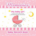 Baby Girl Record Books - Memory Book for Girl - My First Picture Book (Pink). 