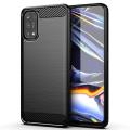 Realme_7 pro Case Bumper Rubber Silicon Carbon Fiber Flexible Protective Cover For Realme_7 pro. 