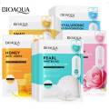 Bioaqua Pack of 3 Whitening Anti-Wrinkle  Rejuvenating Moisturizing Facial Sheet Mask. 
