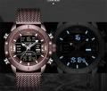 New Top Luxury Brand Stainless Steel Sports Men Watch Army Military Dual Display Waterproof. 